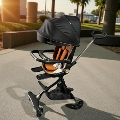 صورة عربة أطفال بتصميم عصري وآمن